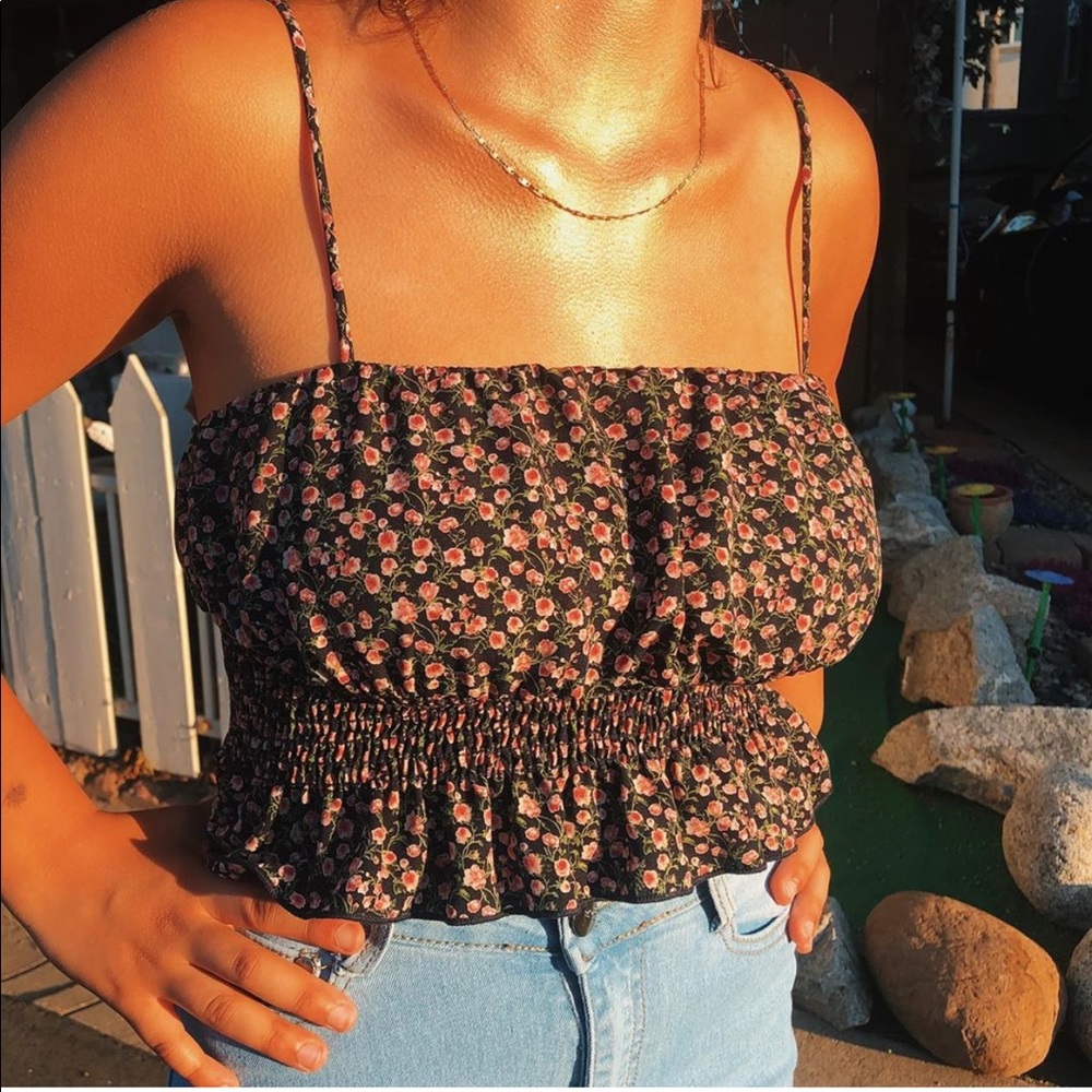 floral tank top